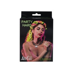 Collar Embrace Plata con candado y llave - Party Hard