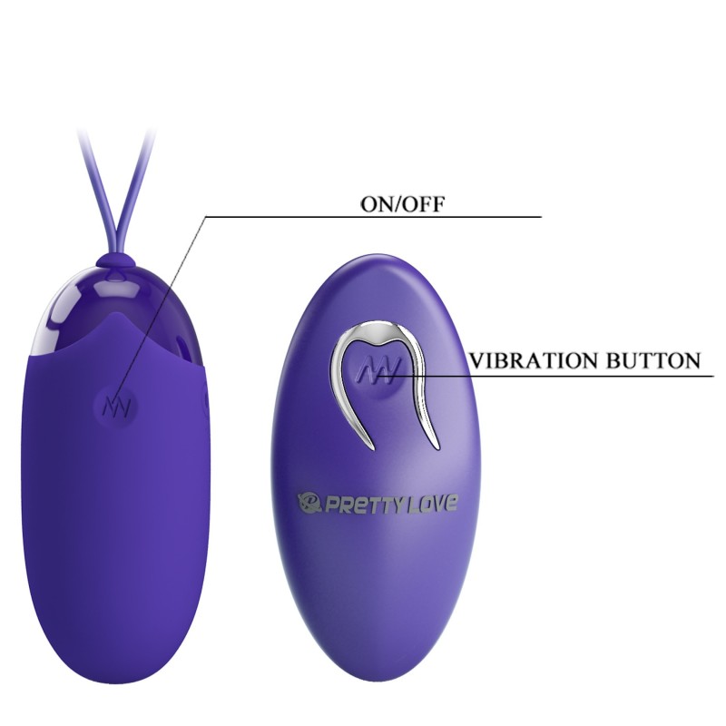 Berger Youth 12-Mode Uovo vibrante wireless ricaricabile Pretty Love