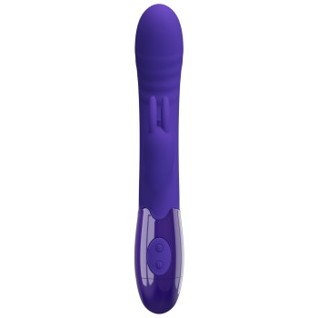 Vibromasseur Cerberus Youth Double Bunny Rechargeable 30 Modes Mini Léchage de Langue 2