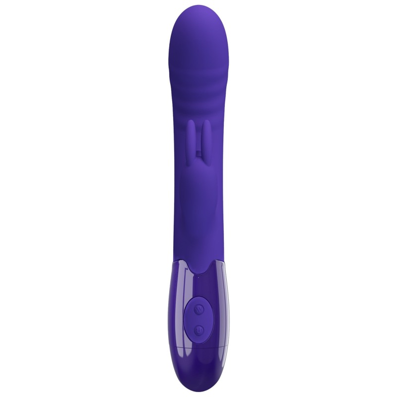 Cerberus Youth Vibrador Conejito Doble Recargable 30 modos mini lengua Licking