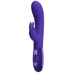 Cerberus Youth Vibrador Conejito Doble Recargable 30 modos mini lengua Licking