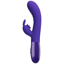 Cerberus Gioventù Doppio Coniglietto Vibratore Ricaricabile 30 Modalità Mini Lingua Leccare
