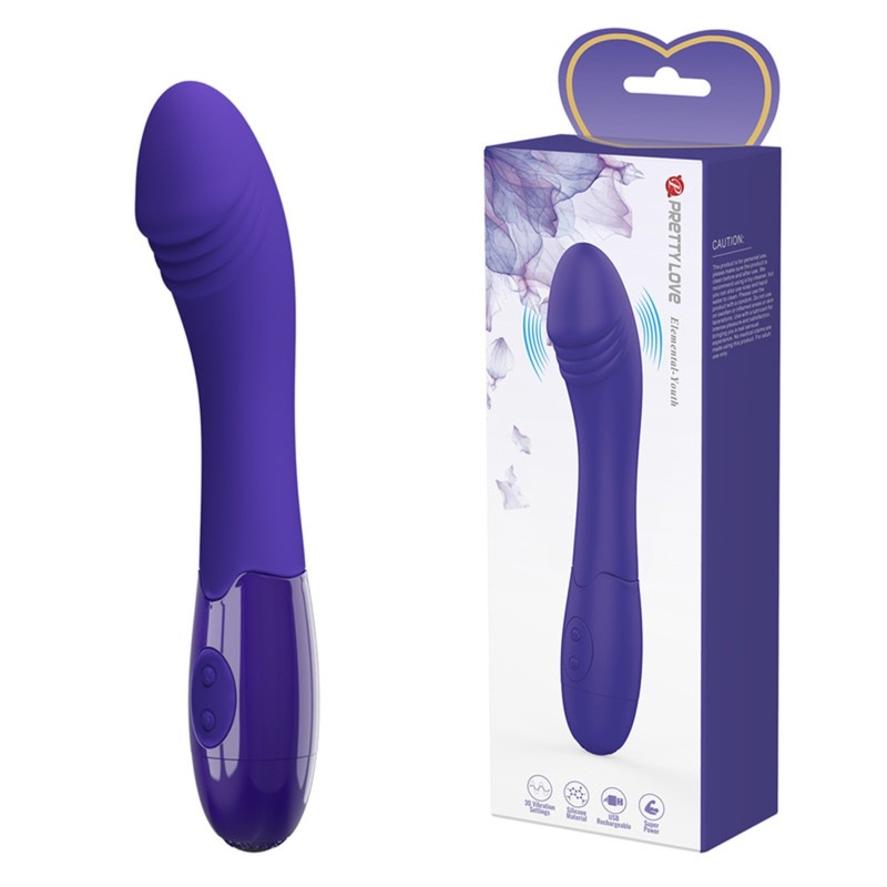 Elemental Youth Vibrador Recargable Pretty Love 30 modos 20,6x3,2cm