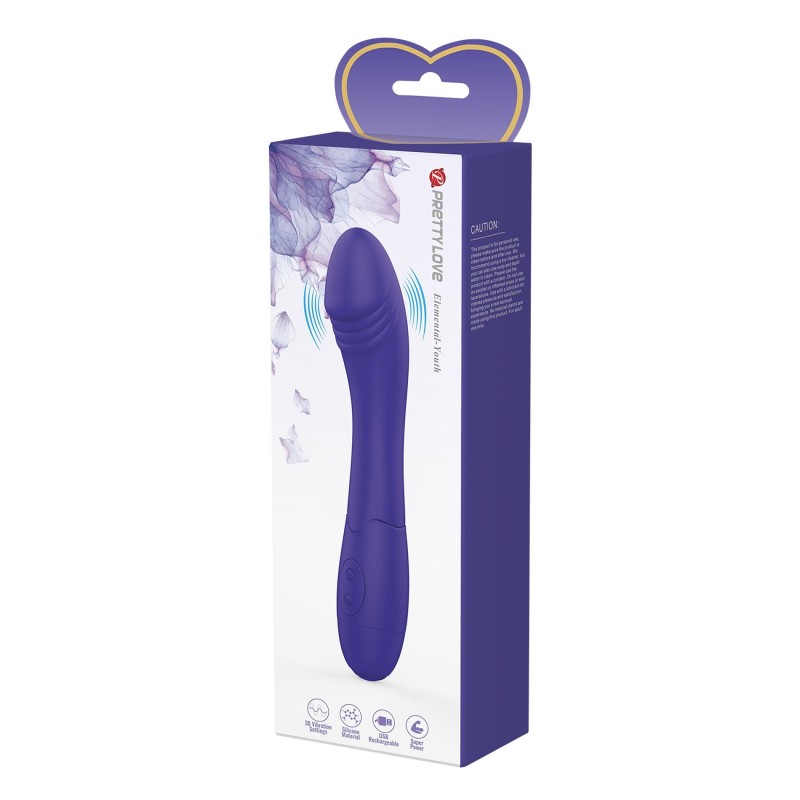 Elemental Youth Wiederaufladbarer Vibrator Pretty Love 30 Modi 20,6 x 3,2 cm