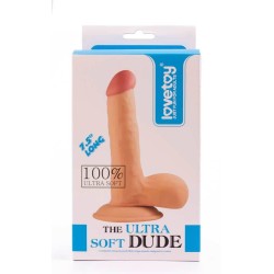 Dildo with Testicles 7.5" Ultra Soft Dude 19x3.9 cm