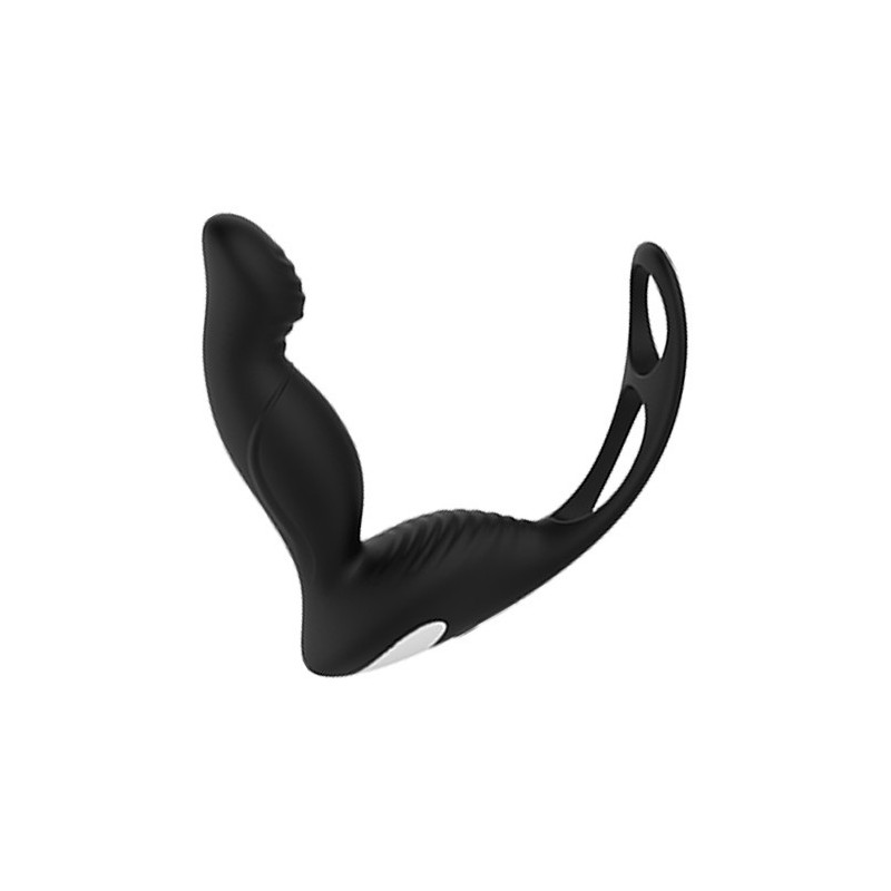 P-PLEASER 9 Modes Vibration Prostate with Double Ring, Rechargeable - CHEEKY LOVE