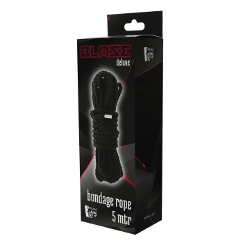 BLAZE DELUXE Cuerda de Bondage Negra 5m 2