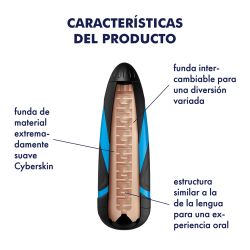 Lusty Tongues Sleeve pour masturbateur Satisfyer hommes