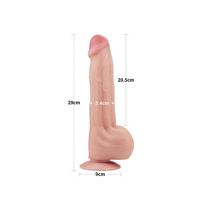 Gode King Size avec peau coulissante 11,5 pouces (29cm)