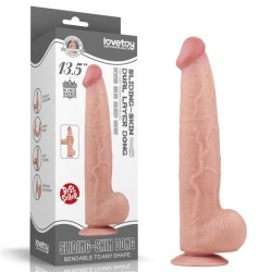 Dildo King Size com Pele Deslizante 13,5 polegadas (34cm)