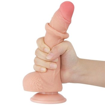 Sliding Skin Dildo 7,5 Zoll (19,5x3,5cm) 2