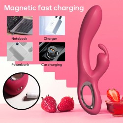 Rabbit Gentleman Double Vibrator - Rechargeable 10 Modes