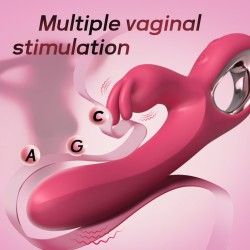 Rabbit Gentleman Doppio Vibratore - Ricaricabile 10 Modalità