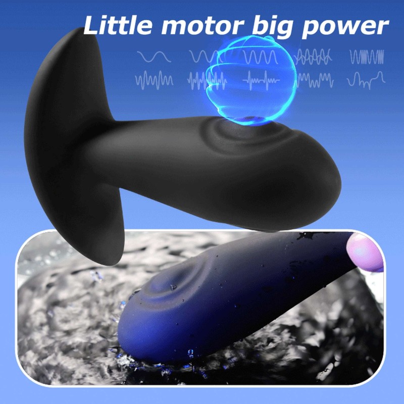 Reggie Plug Double Tapping & Vibrator Télécommande Rechargeable 10 + 10 Modes