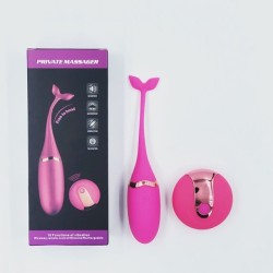 Massaggiatore privato Telecomando ricaricabile rosa 10 modalità