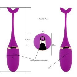 Masseur privé rose Télécommande rechargeable 10 modes