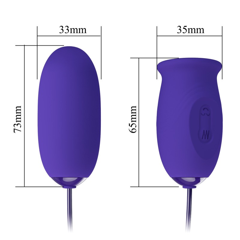 Daisy Youth Língua Recarregável & Vibrador Pretty Love modos 12+3