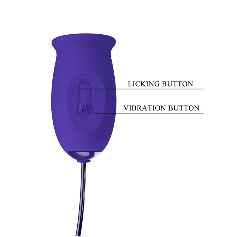 Daisy Youth Rechargeable Tongue & Vibrator Pretty Love 12+3 modes