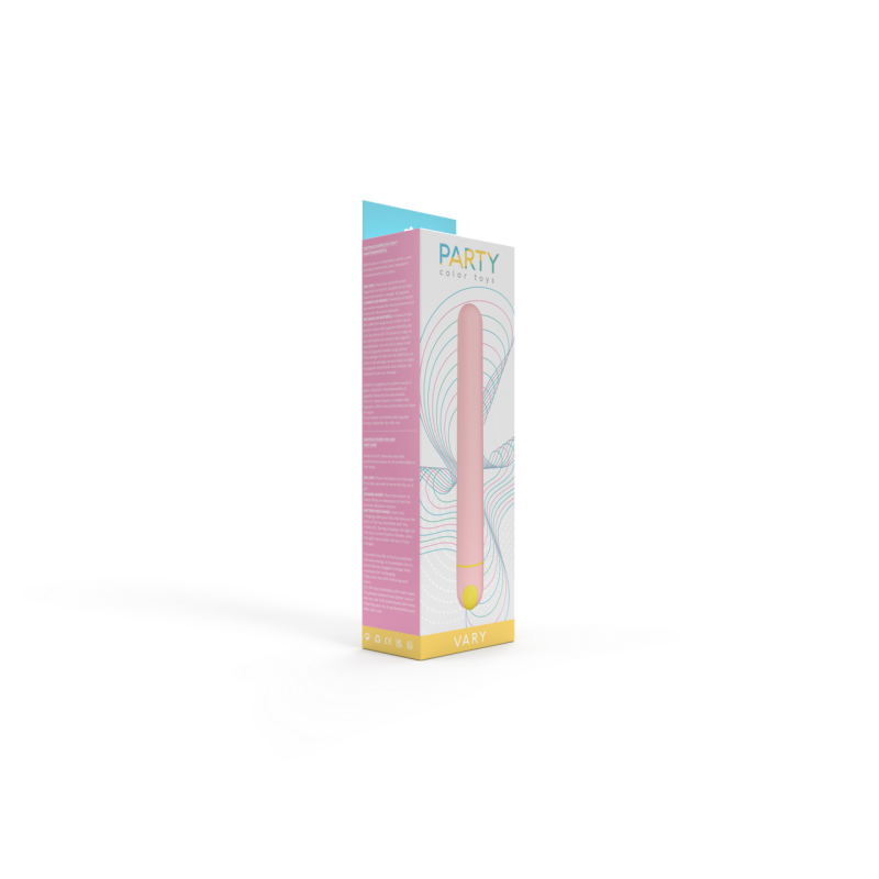 Vary Rosa - Vibrador 21 modos recargable - Party Toys 16,3 x 2,3cm