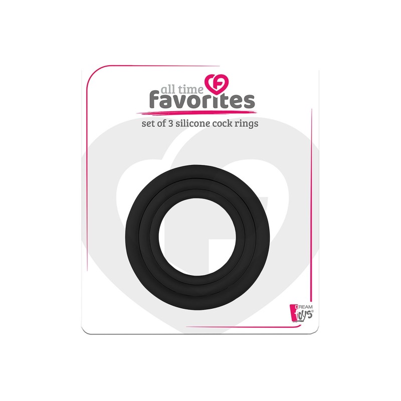 Schwarze Silikonringe Kit 40, 45 und 50mm - Alle Favoriten