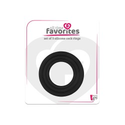 Kit anelli in silicone nero 40, 45 e 50 mm - Preferiti di tutti i tempi