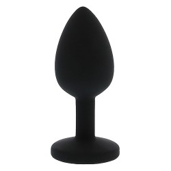 Black Silicone Anal Jewel - Pink - S - All Time Favorites - 7 x 2,7cm