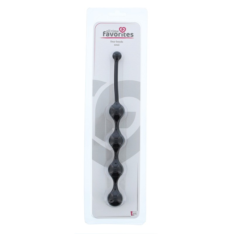 Chaîne anale 4 boules en silicone - All Time Favorites - 21 x 2,5cm