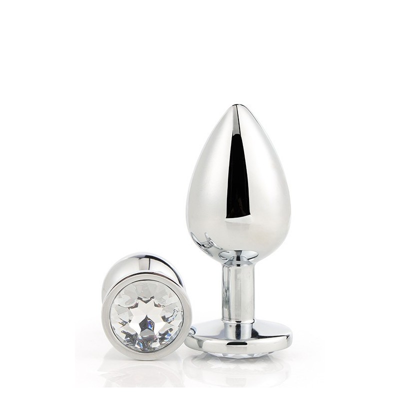 Silber Anal Jewel S - Glänzende Liebe - 7,1 x 2,7cm