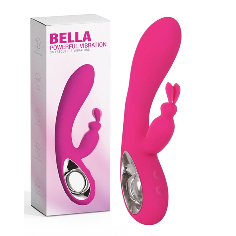 BELLA - Double Pink Rechargeable Vibrator 36 modes
