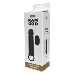 BOÎTIER VIBRANT AVEC RALLONGE DE 8 CM ET TÉLÉCOMMANDE RAMROD