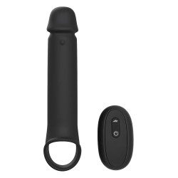 VALIGETTA VIBRANTE CON PROLUNGA DA 8 CM E RAMRODTELECOMANDO