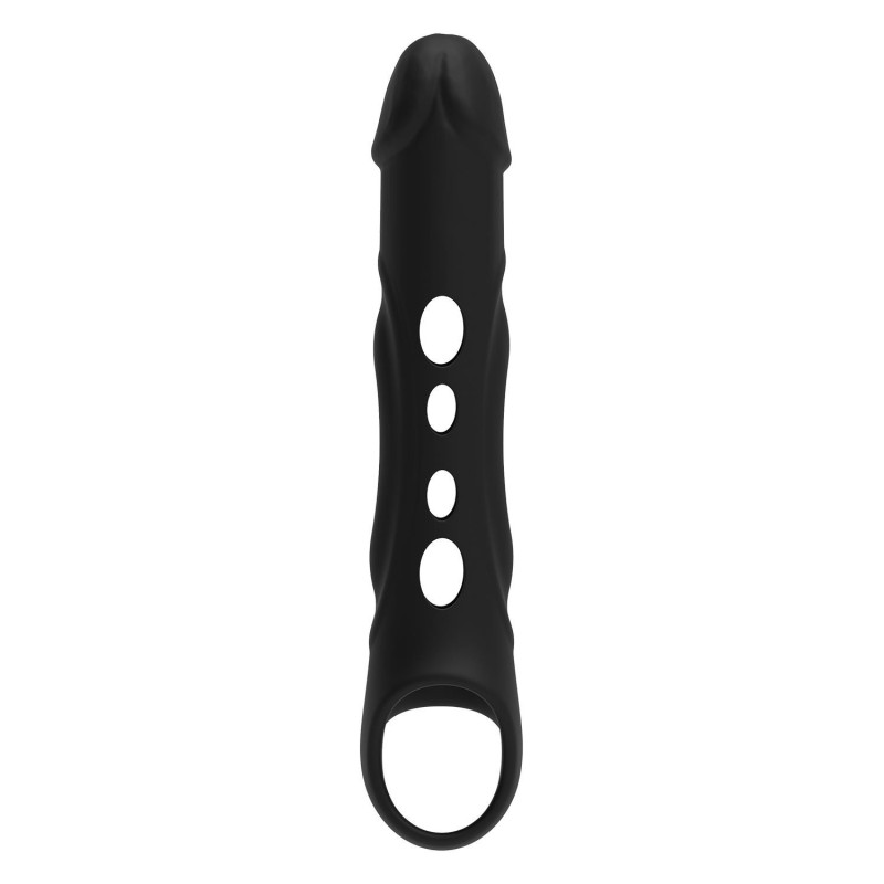 FUNDA VIBRANTE ABIERTA CON EXTENSIÓN 8cm Y CONTROL REMOTO RAMROD