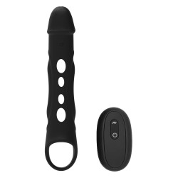 VIBRATING OPEN CASE WITH 8cm EXTENSION AND REMOTE CONTROL RAMROD