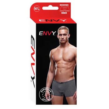 M/L BOXER RAYAS NEGRO BLANCO MICROFIBRA 2