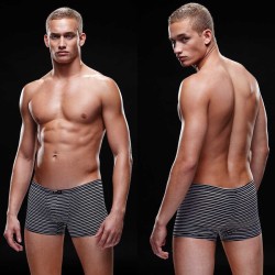 M/L BOXER RAYAS NEGRO BLANCO MICROFIBRA