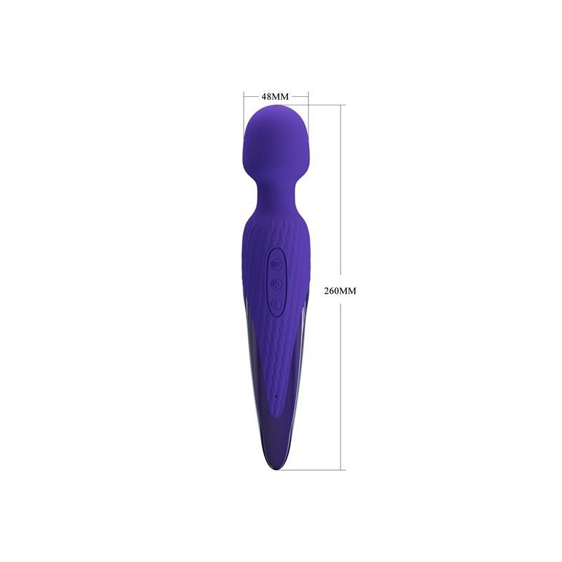 Vibromasseur Antony Youth Rechargeable Wand Pretty Love 7 modes et chaleur 26x4.8cm