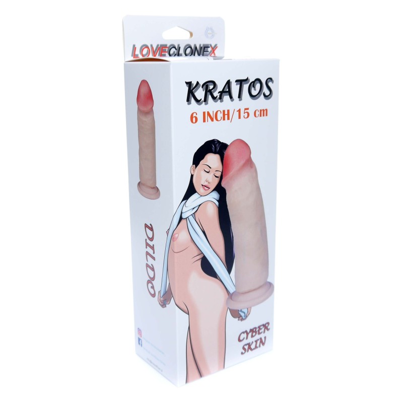 Dildo 15cm -KRATOS LoveClonex Flexível