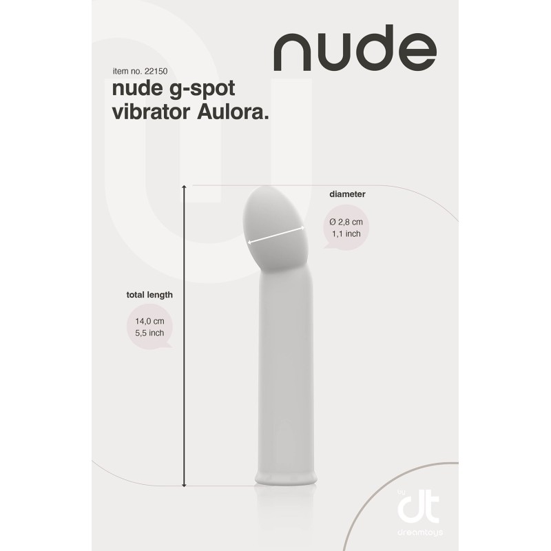 NUDE AULORA VIBRADOR PUNTO G 14x3cm