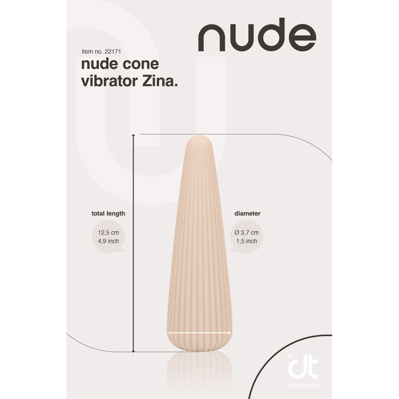 NUDE CÔNE VIBROMASSEUR ZINA - Format Voyage