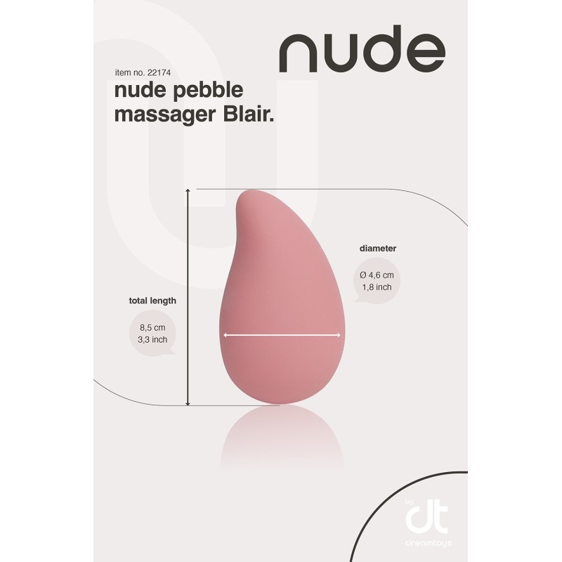 NUDE BLAIR PEBBLE Mini Vibrator 8.5 x 4.6cm