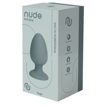 NUDE SAGE ANAL PLUG WITH INNER BALL 8x4cm 2