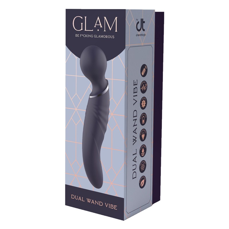 GLAM DUAL WAND VIBE - Vibratore doppio - 10 modalità