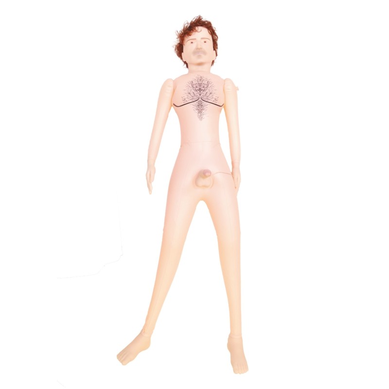 Poupée Dennis - pénis vibrant - visage, mains et pieds 3D