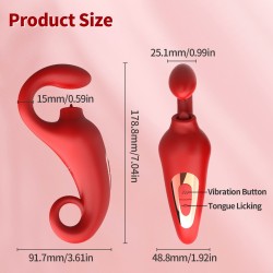MERFI - Tongue and G-Spot Vibrator -100 modes - Rechargeable