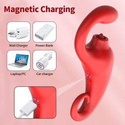 MERFI - Tongue and G-Spot Vibrator -100 modes - Rechargeable