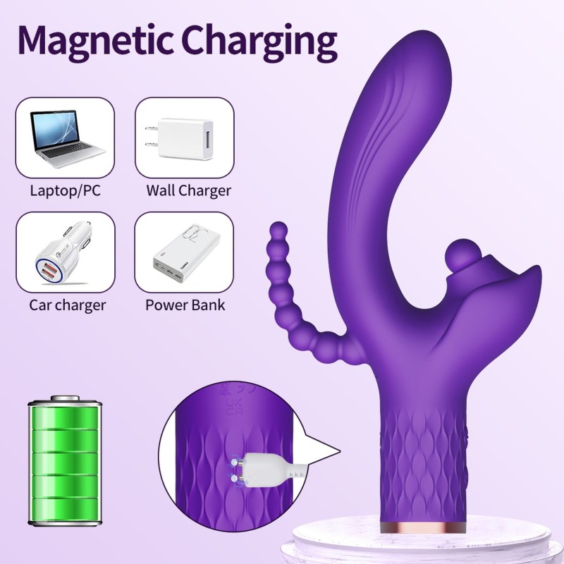 PATTY - Vibrator, Tapping, Anal stimulation -49 modes - Rechargeable