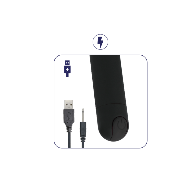 Buddy - Rechargeable Anal Vibrator 14x3.3cm - 10 modes