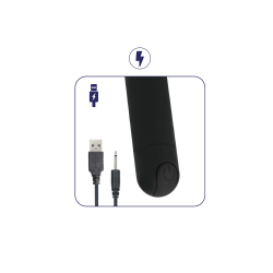 Buddy - Vibrador Anal Recarregável 14x3,3cm - 10 modos
