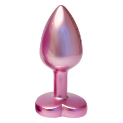 Jewel anale metallizzato rosa perla S - Amore scintillante - 7,1 x 2,7 cm