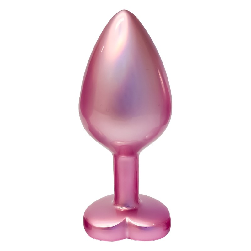 Pearl Pink Metallic Anal Jewel M - Glänzende Liebe - 8,3 x 3,4cm